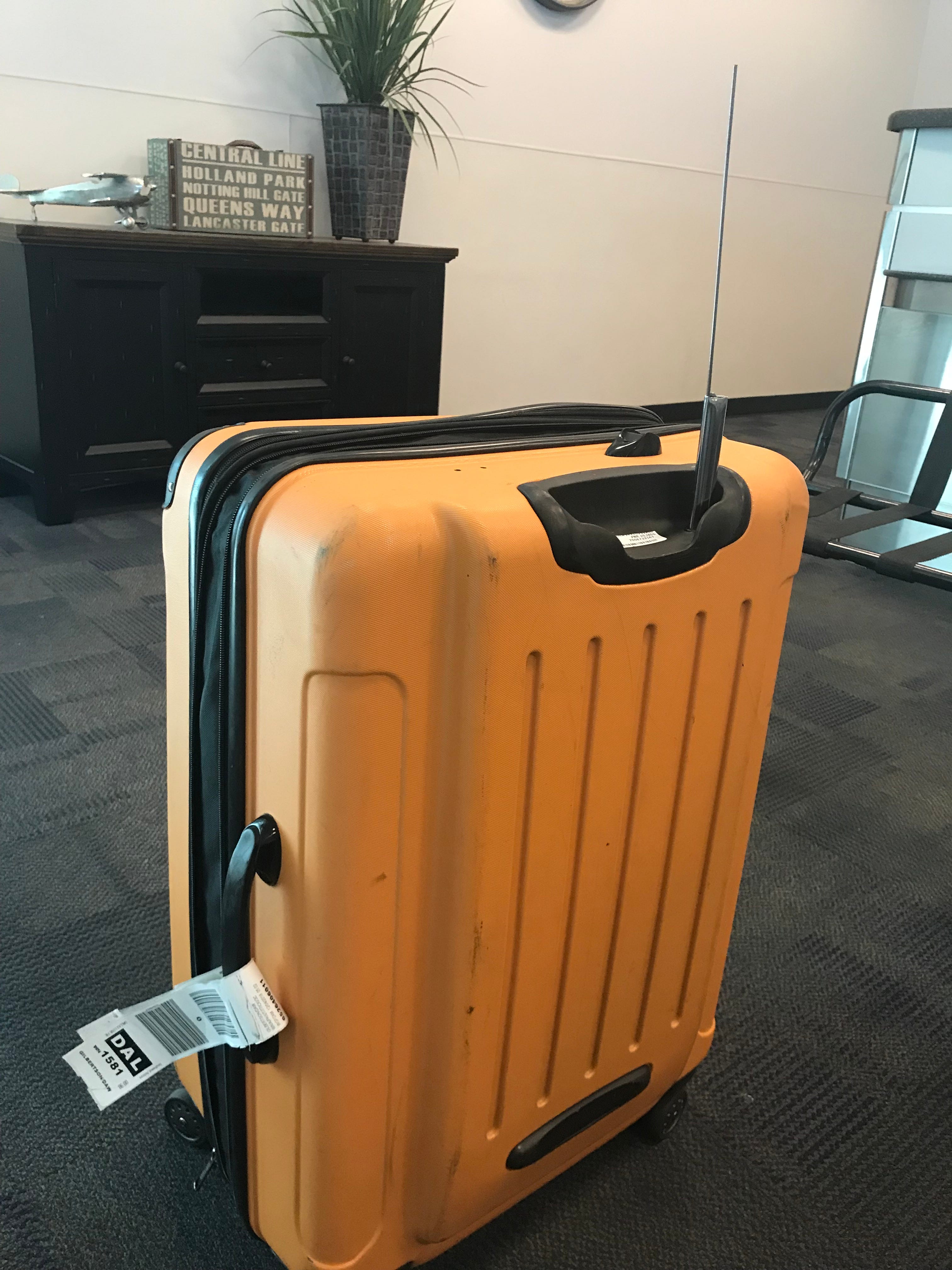 luggage damaged in transit