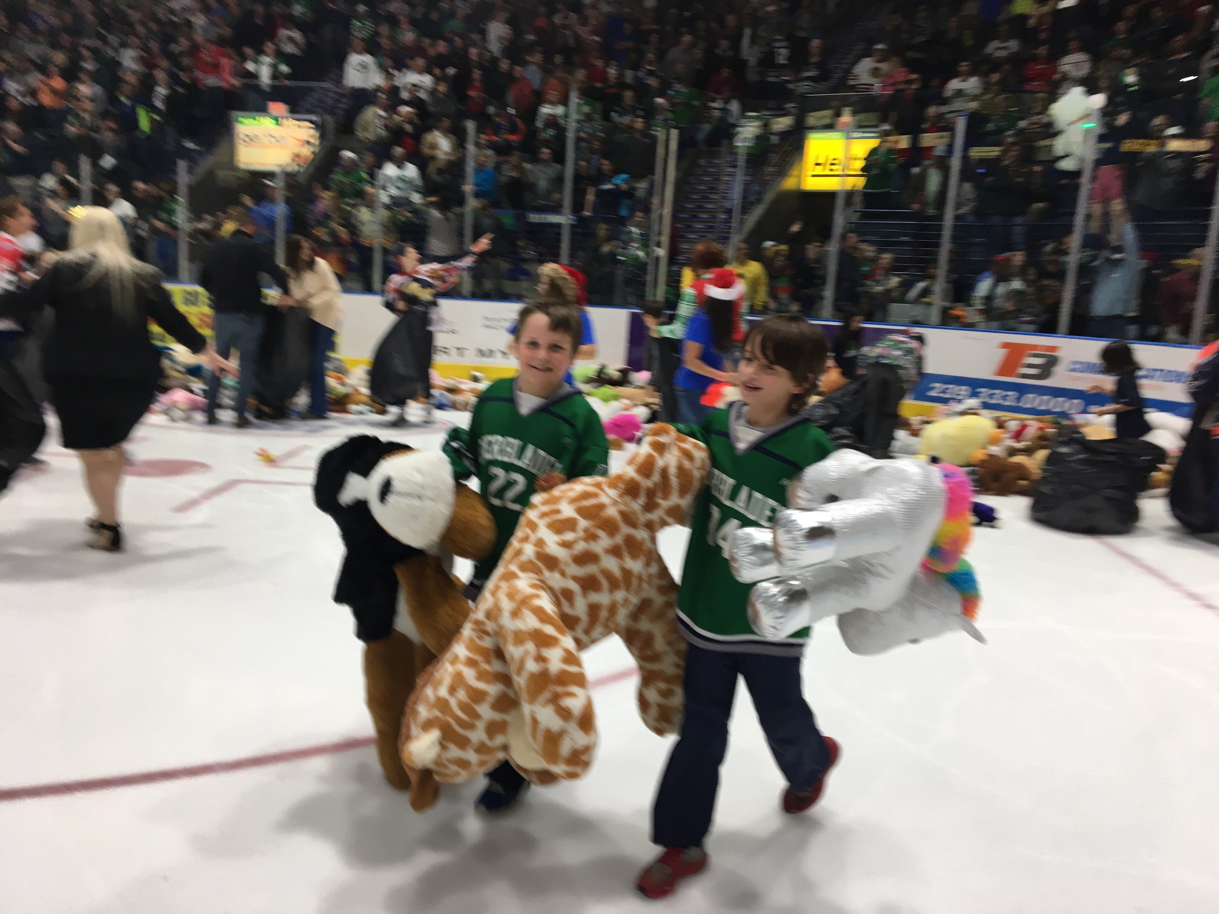 everblades teddy bear toss 2018