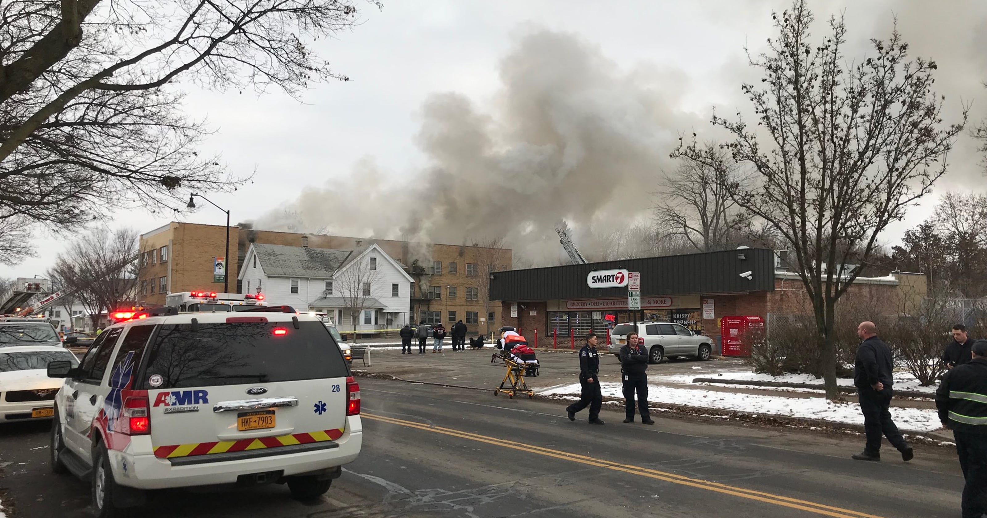 Rochester, NY fire photos from Thurston Road fivealarm blaze