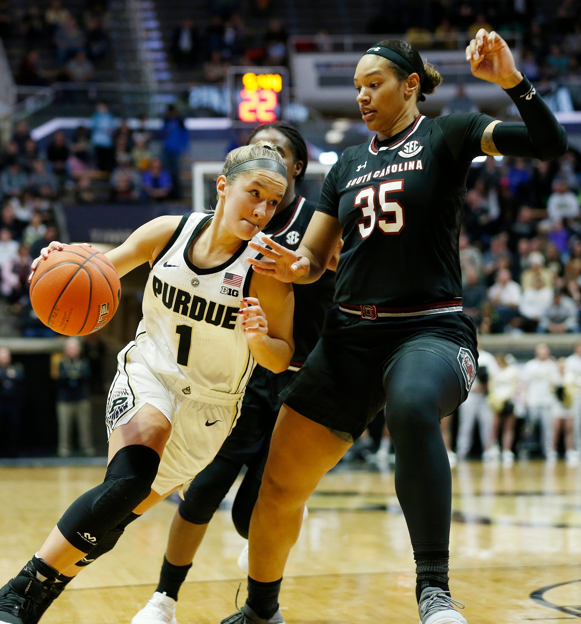 South Carolina Outlasts Purdue Women's Basketball In Double Overtime