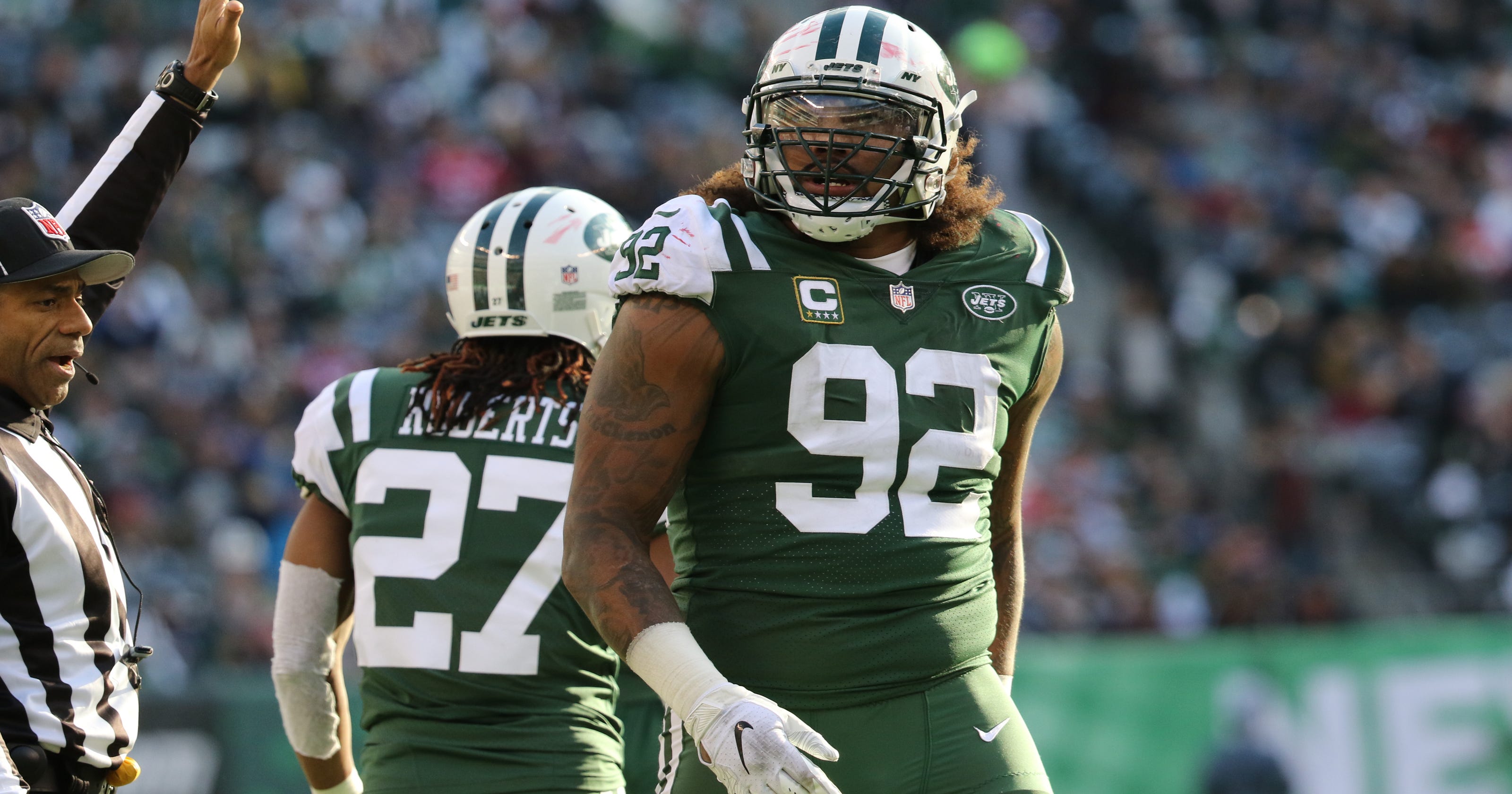 Jets Leonard Williams Ejected Against Packers For Throwing Punch