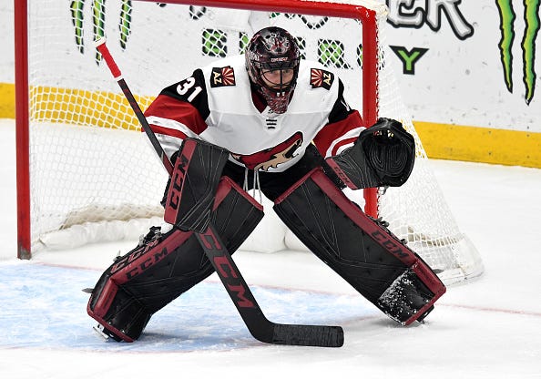 coyotes goalie