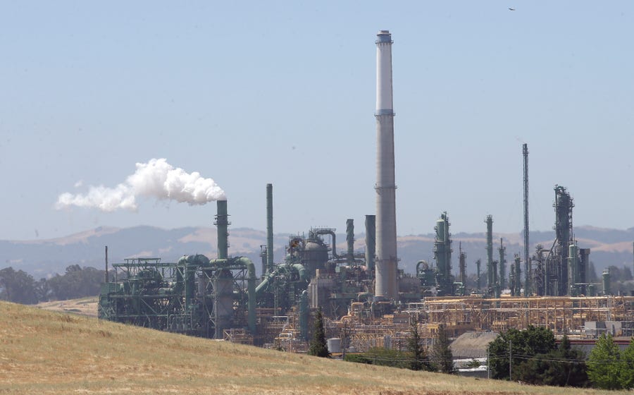 An oil refinery in Benicia, California.