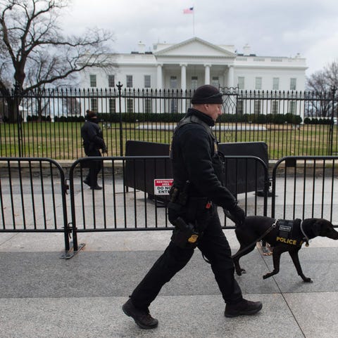 Members of the US Secret Service Uniformed...