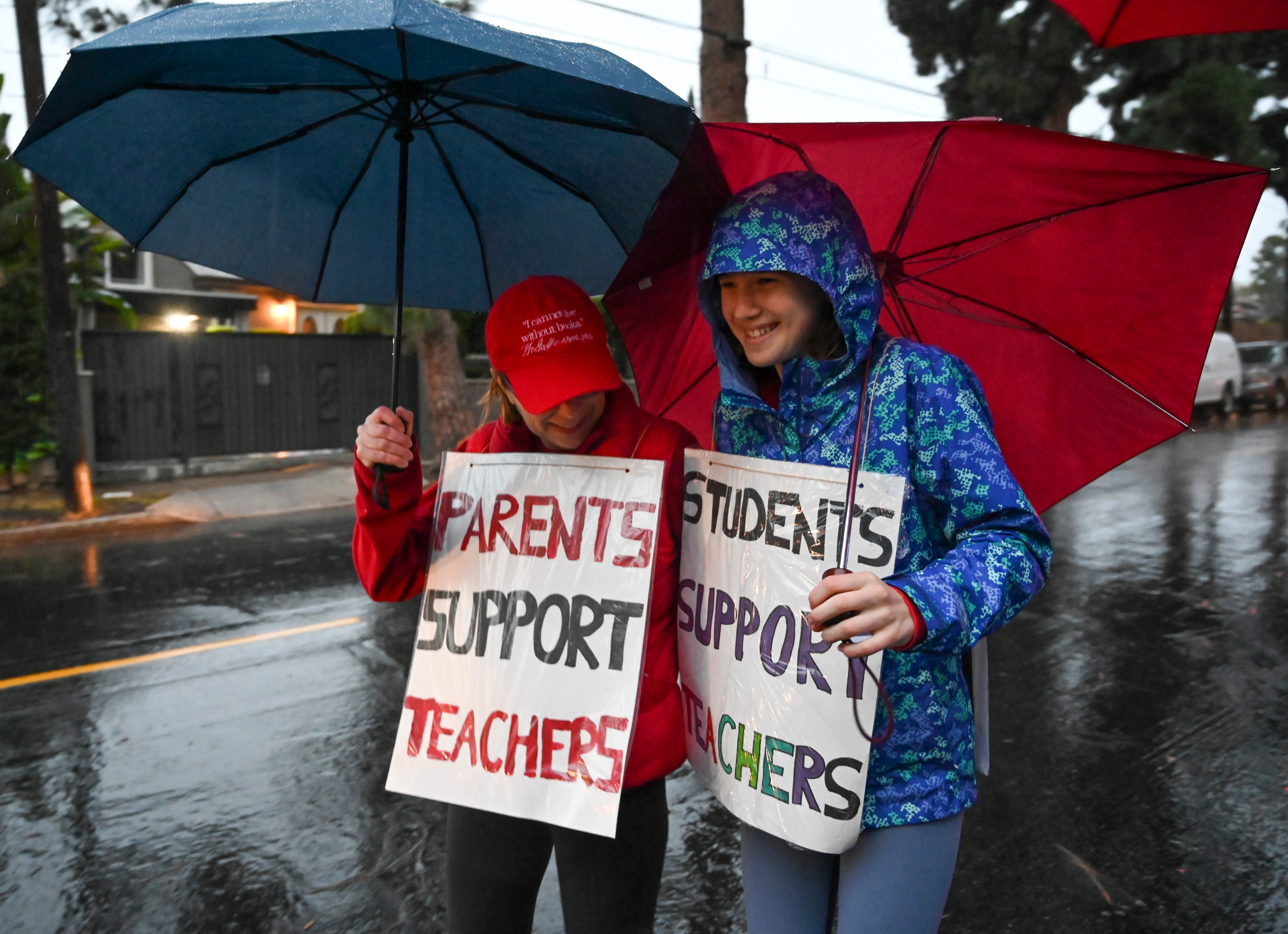 Students Join Teachers In Strike Against LAUSD