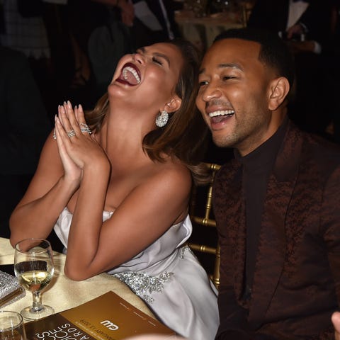 Chrissy Teigen and John Legend were having an...