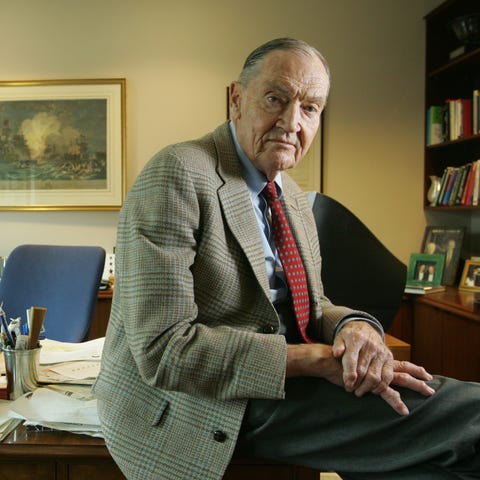 John Bogle in his Malvern, Pa. office on April 12,