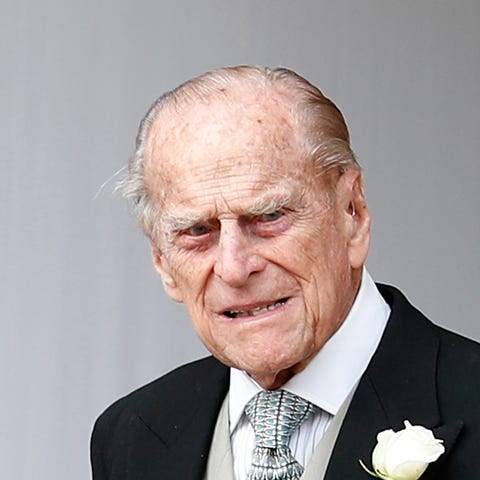 Prince Philip at the Oct. 12, 2018  wedding of gra