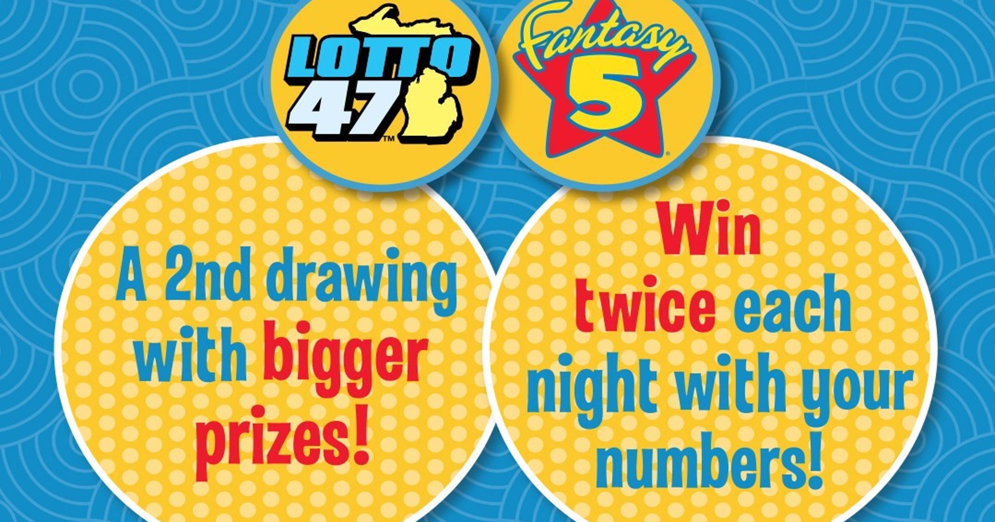 Mich. Lottery adds 2nd chance option for Fantasy 5, Lotto 47