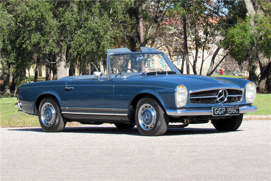 John Lennon’s 1965 Mercedes-Benz 230SL Roadster will be auctioned off at Barrett-Jackson in Scottsdale on Saturday.