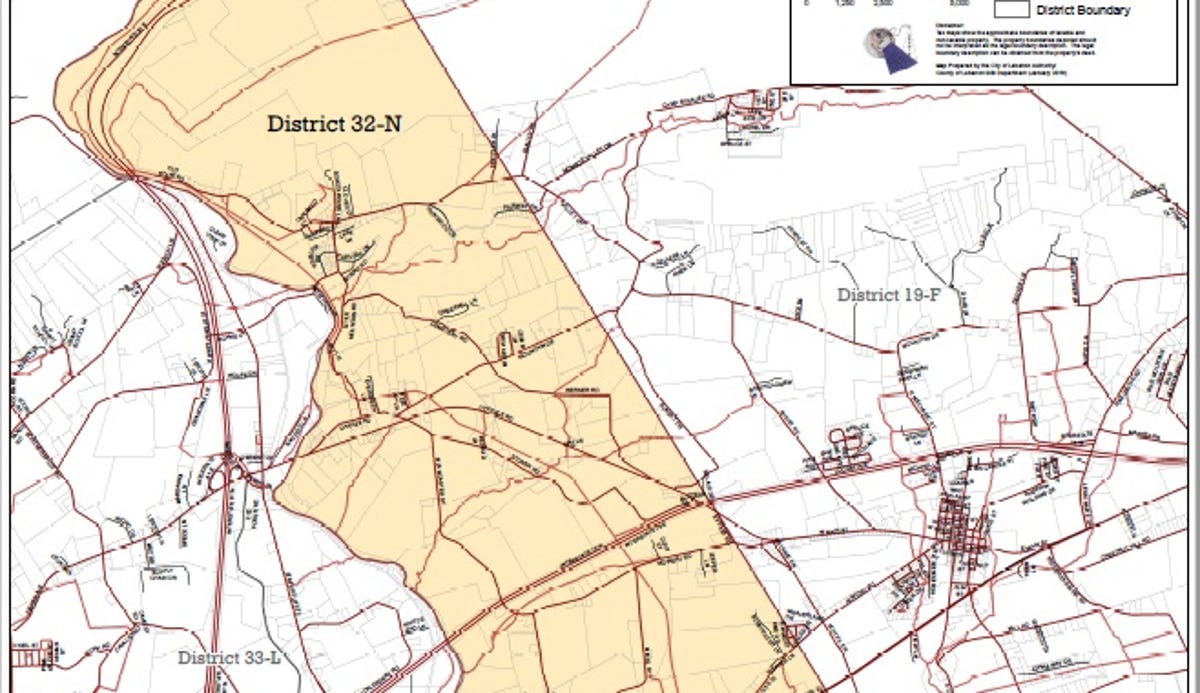 Proposed new Lebanon County voting districts