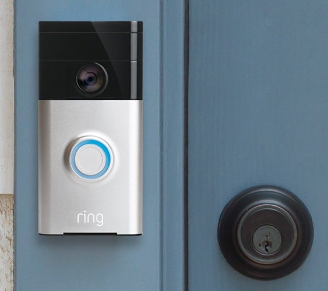 ring doorbell spying