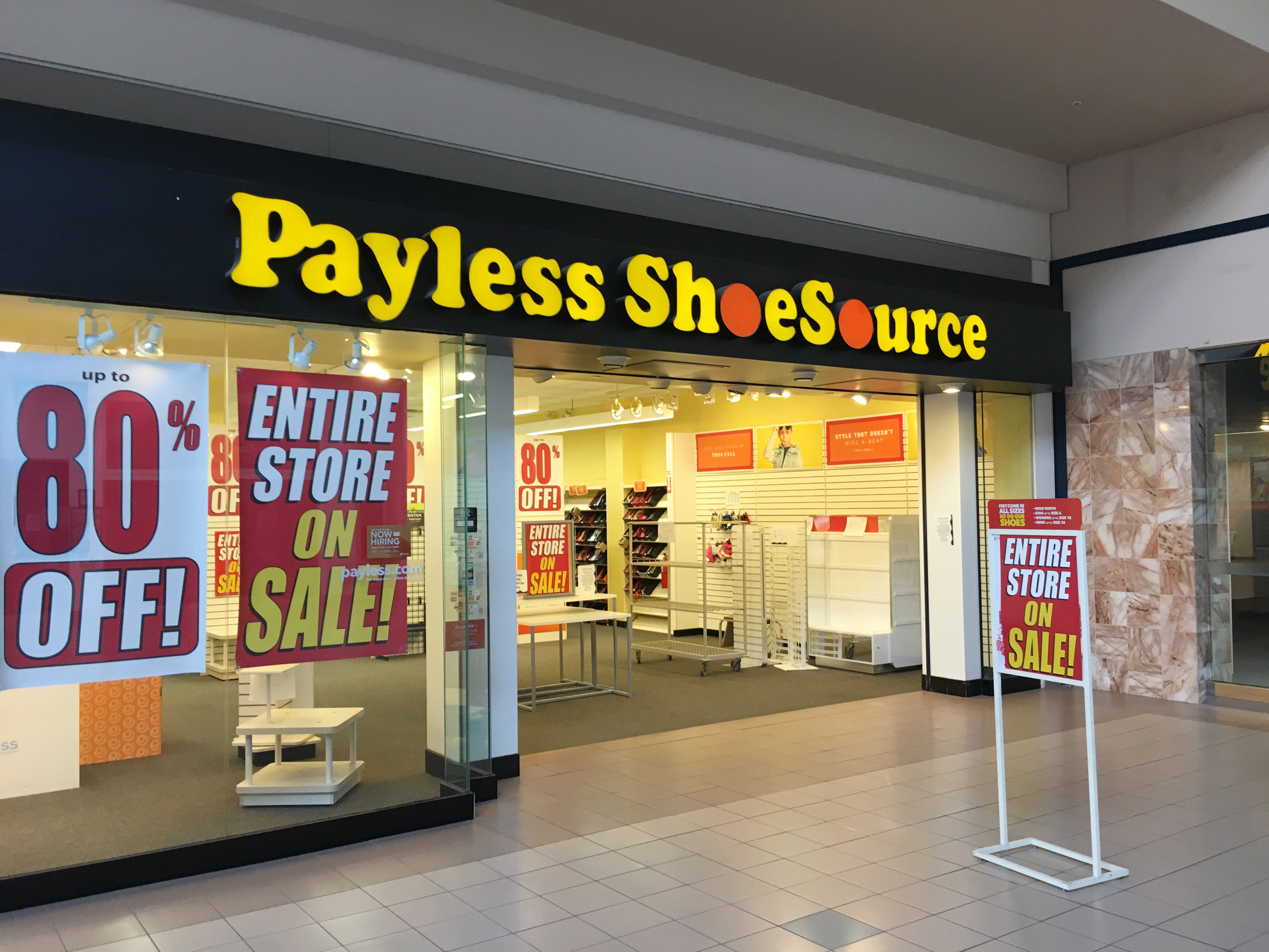 Payless ShoeSource: All U.S. stores 