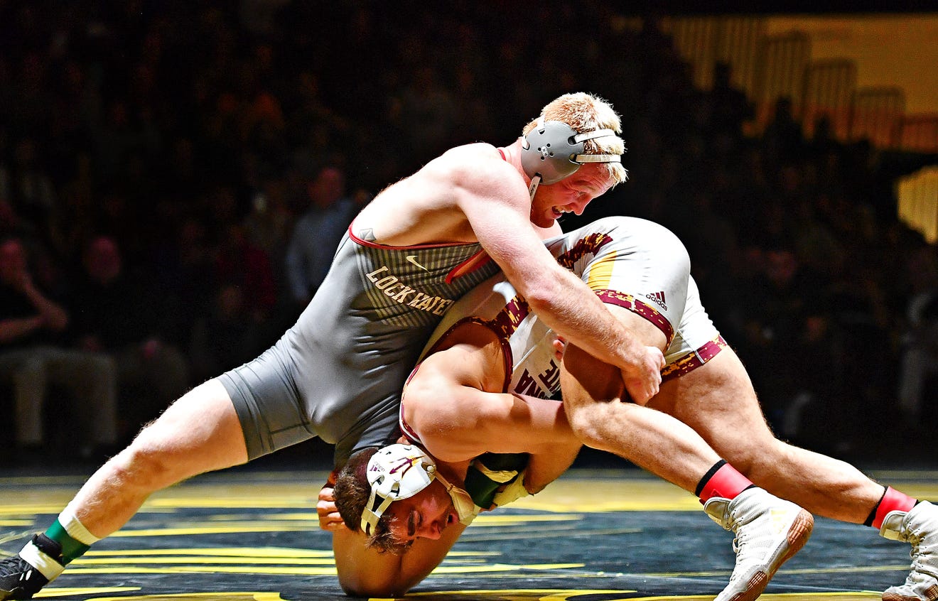 Chance Marsteller competing in USA Wresting Last Chance Qualifier