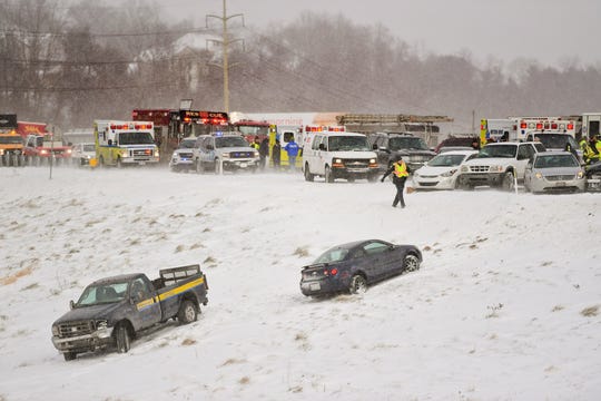 Winter Car Kit Canadian Tire, Emergency Responders Help Victims From Their Cars After A Multi Car Pile Up After A, Winter Car Kit Canadian Tire