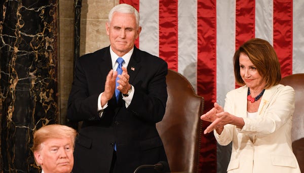 House Speaker Nancy Pelosi and Vice President...