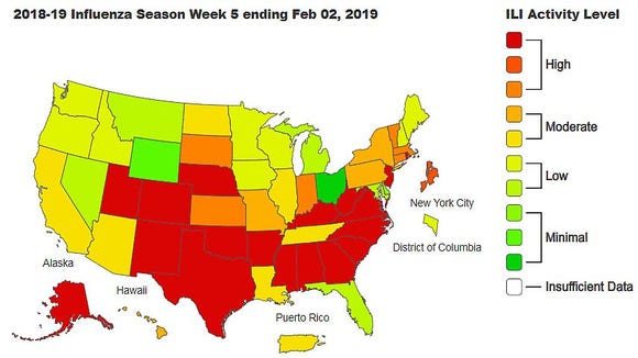 Girl, 4, died of flu complications. CDC says outbreaks are expanding