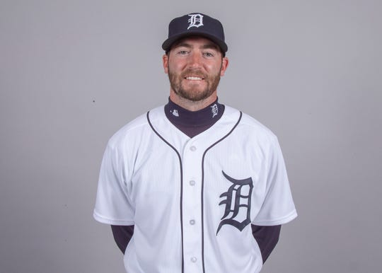 Detroit Tigers relief pitcher Chris Smith (71) poses for a headshot on media day at Joker Marchant Stadium.