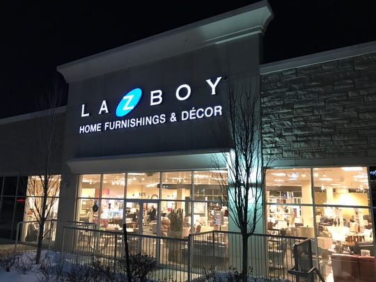 An exterior photograph of a La-Z-Boy store in Troy, February 19, 2019.