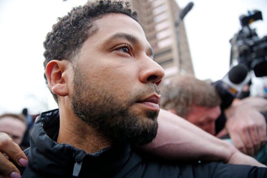 CHICAGO, ILLINOIS - FEBRUARY 21: The actor of the empire Jussie Smollett leaves Cook County Jail after filing a bond on February 21, 2019 in Chicago, Illinois. Smollett was charged with organizing a racist, homophobic attack against himself in order to raise his profile because he was unhappy with his salary. (Photo by Nuccio DiNuzzo / Getty Images) ORG XMIT: 775302581 FILE ORIG ID: 1126624293