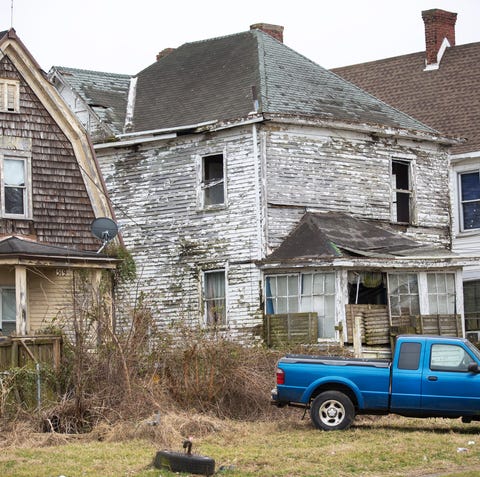 A low income neighborhood in Portsmouth, Ohio....