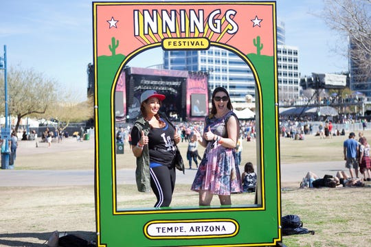 Fans enjoy beautiful spring weather at the Innings Festival on March 3, 2019, at Tempe Beach Park.