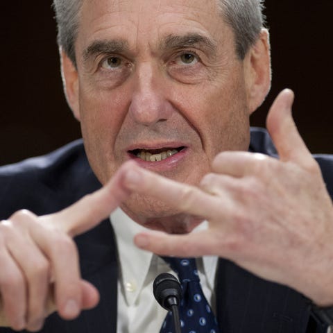 Robert Mueller testifies on Capitol Hill on June...