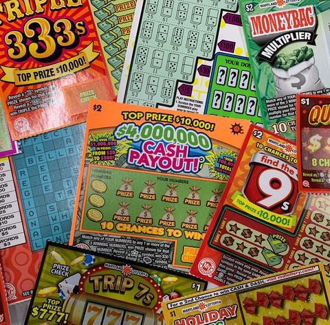 Maryland lottery scratch off tickets bought from T