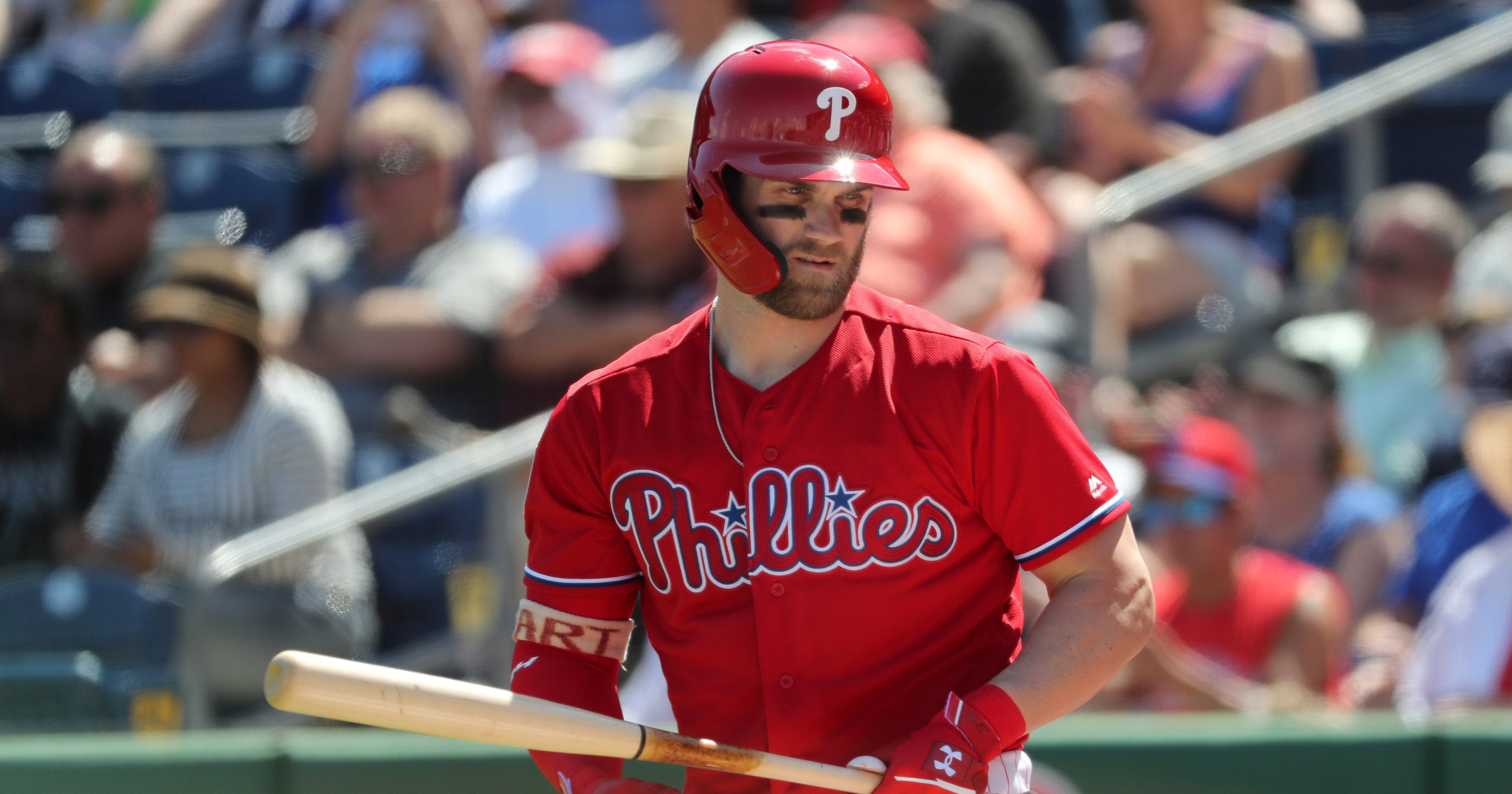 Bryce Harper The new Phillie saw something he's never seen before in debut