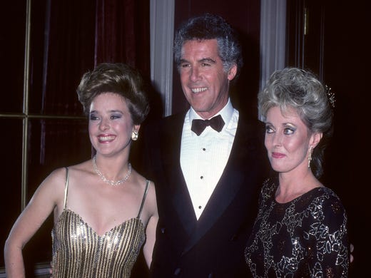 Actress Robin Mattson, actor Jed Allan and actress Judith McConnell attend the 13th Annual Daytime Emmy Awards on July 17, 1986 at the Waldorf-Astoria Hotel in New York.