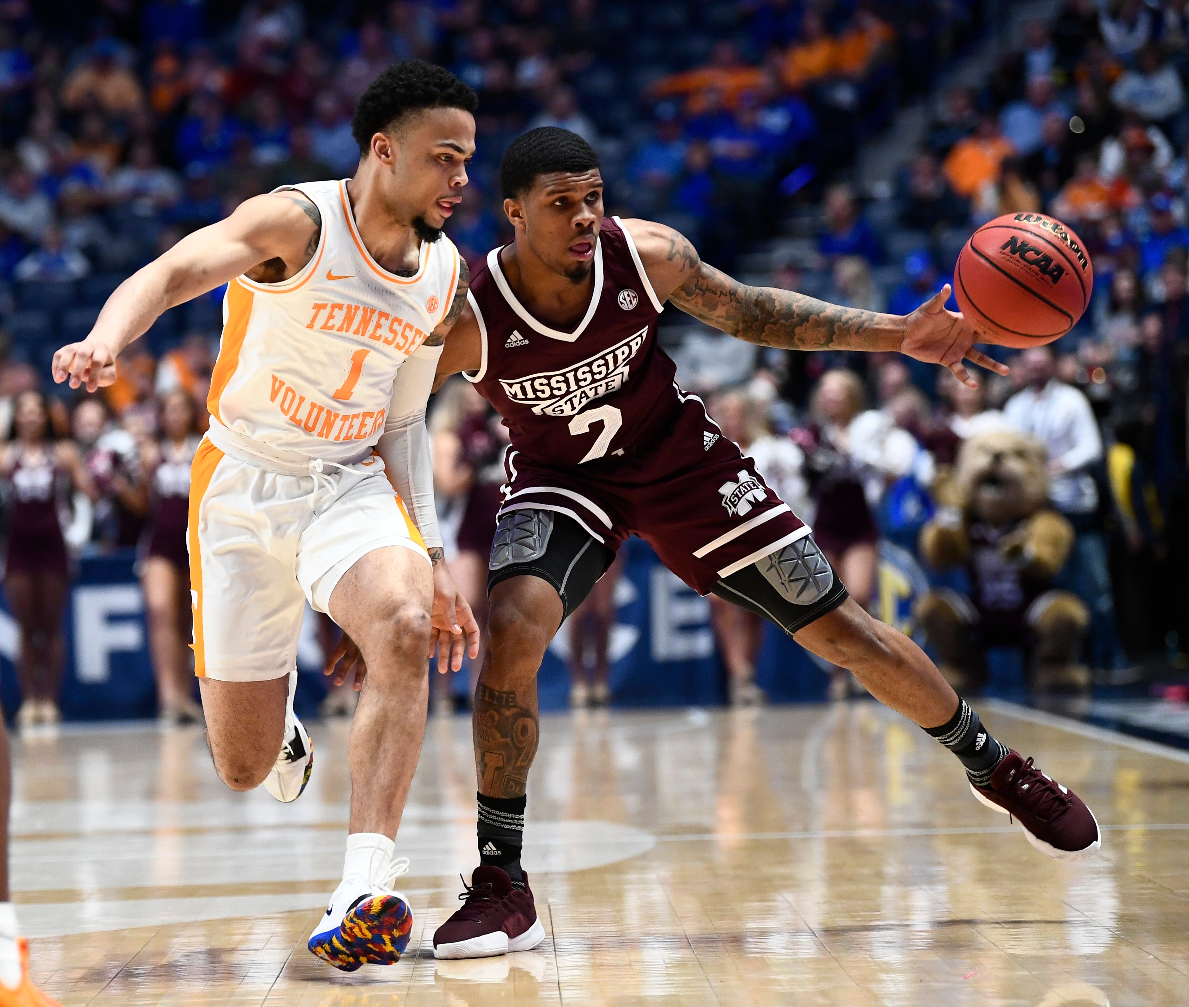 tennessee basketball striped warm up pants