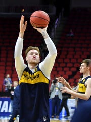 Freshman forward Ignas Brazdeikis gives the Wolverines an added element from last year's NCAA Tournament meeting with Montana.