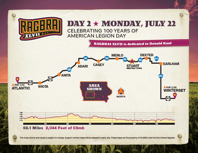 Ragbrai 2019 Route Map Ragbrai 2019: Here Are All The Pass-Through Towns