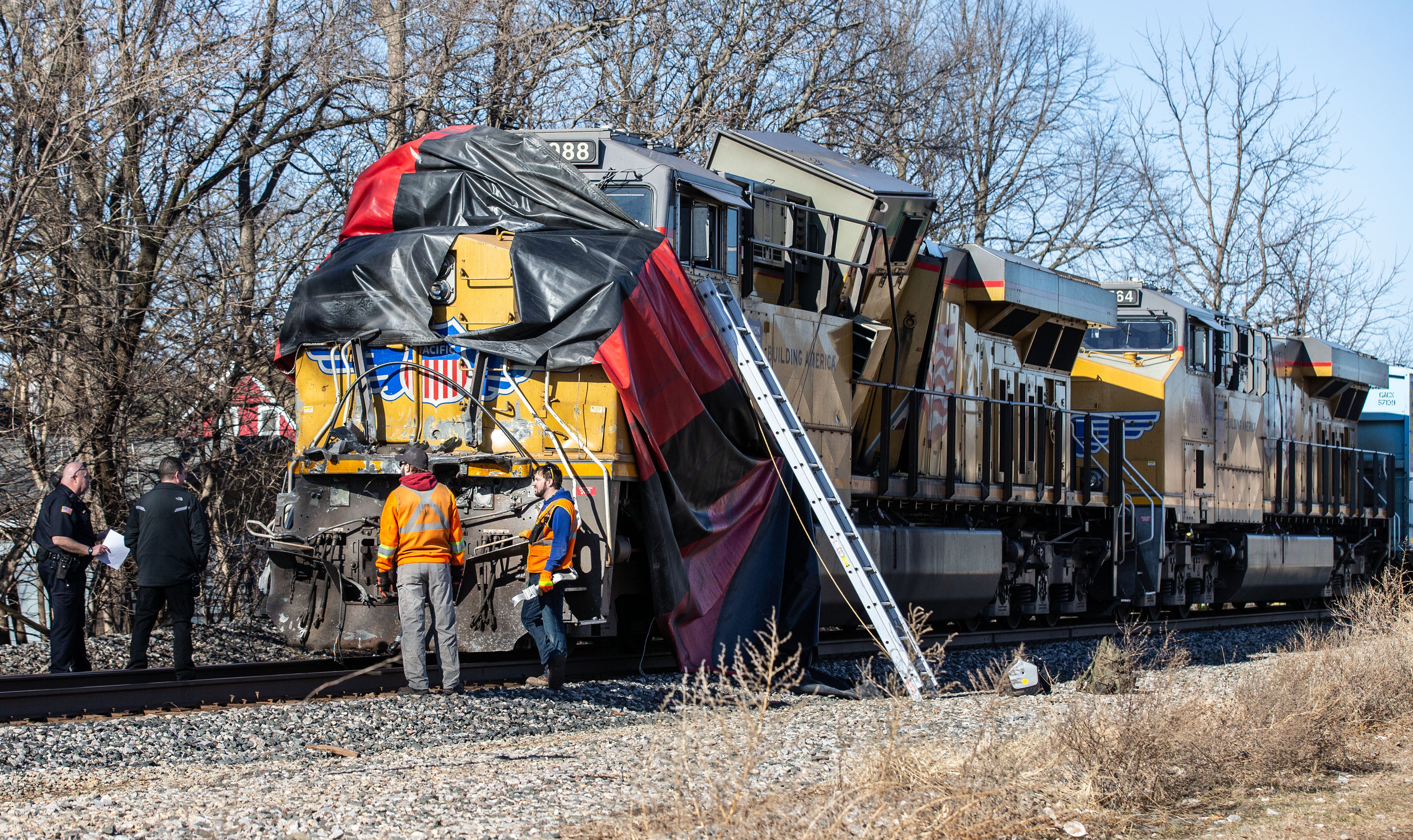 Photos: Freight Train Collides With Semi-trailer Truck In Oconomowoc