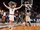 First round: The Kansas State and UC Irvine mascots perform.