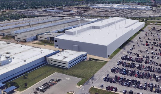 Conceptual renditions of the FCA expansion at the Jefferson North assembly plant.