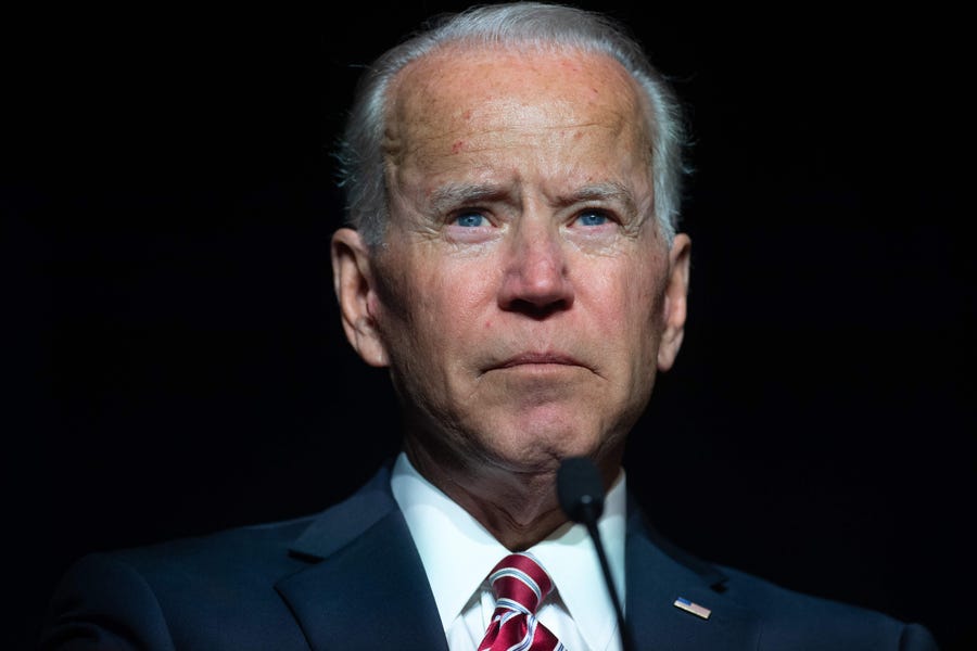 Former Vice President Joe Biden says he doesn't believe he acted inappropriately.