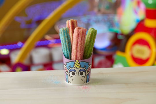 Chuck E. Cheese will be offering special unicorn churros from April 8th to June 6th.