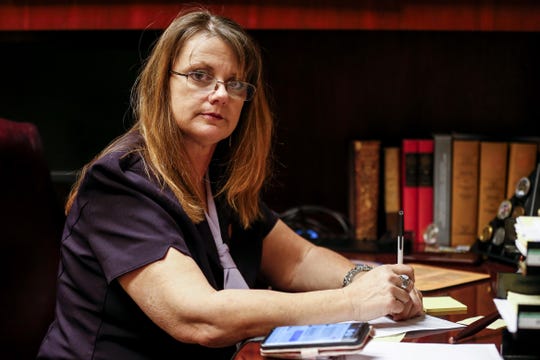 Rep. Kelly Townsend in her office on April 10, 2019, at the Arizona House of Representatives in Phoenix.