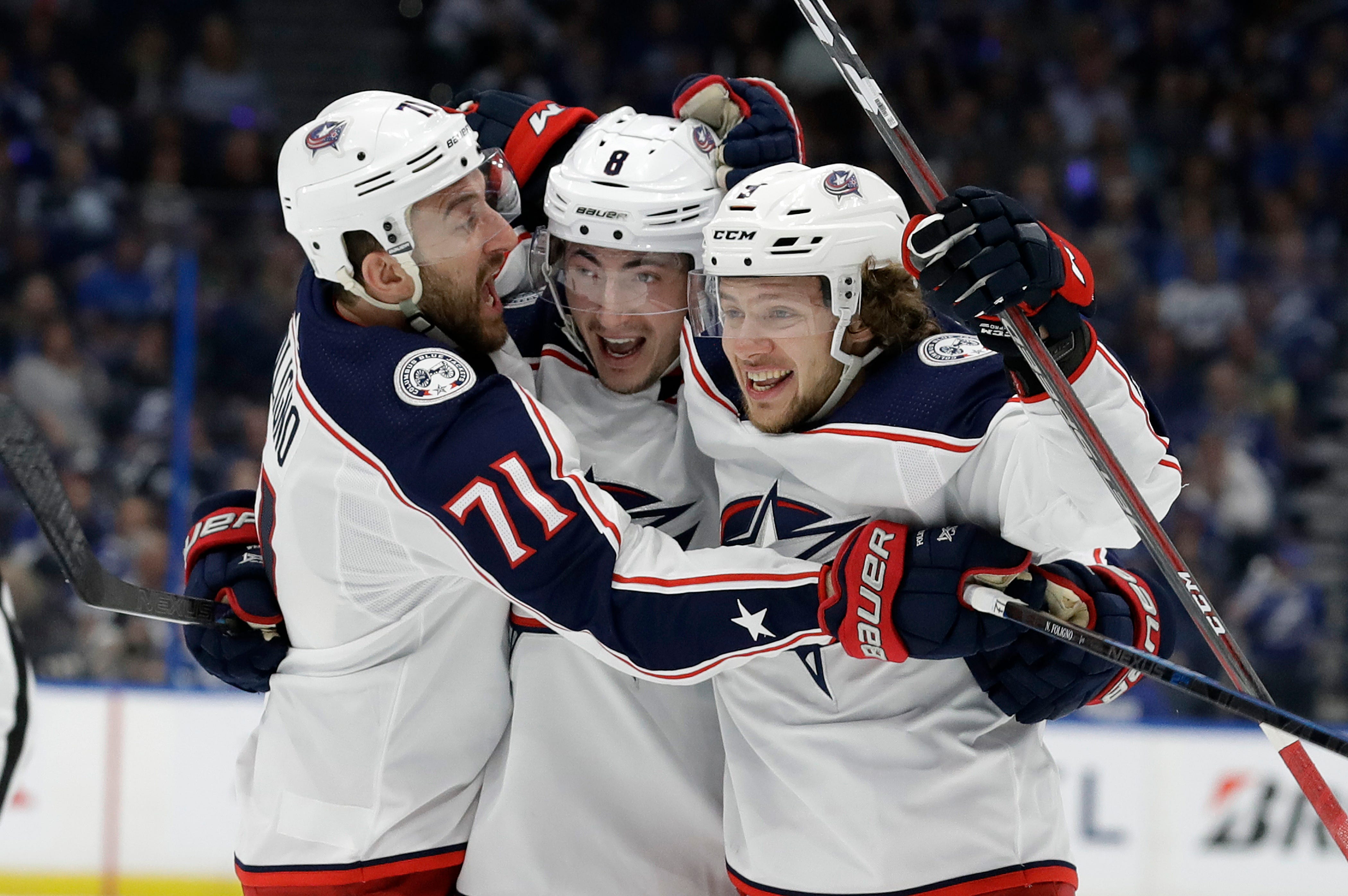 Friday's NHL playoffs: Blue Jackets sting Lightning to take 2-0 series lead