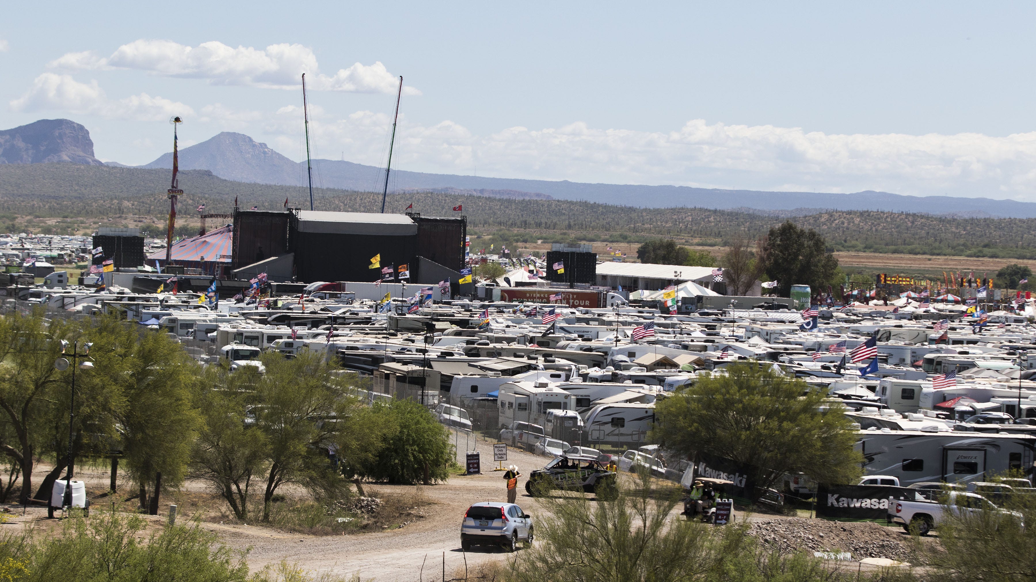 The awesome campsites at Country Thunder Arizona 2019 in Florence