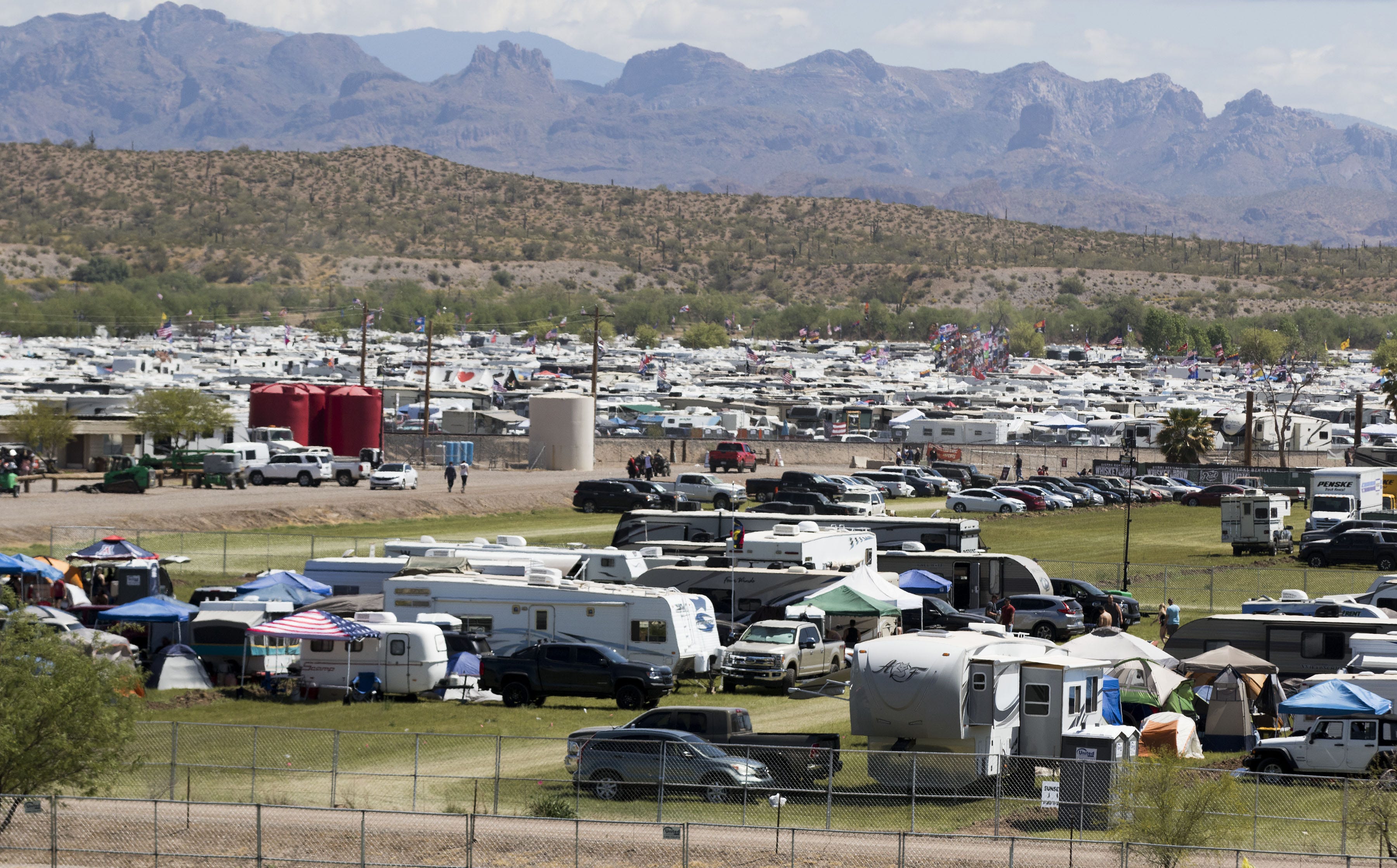 The awesome campsites at Country Thunder Arizona 2019 in Florence