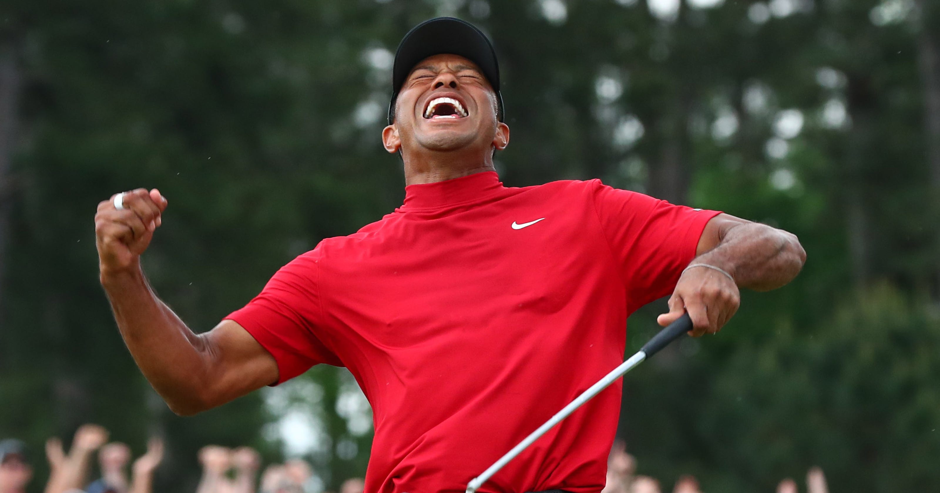 Tiger Woods wins the Masters, while CBS masters hyperbole