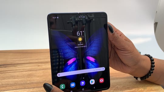 The divider of the Galaxy Fold is not always hidden.