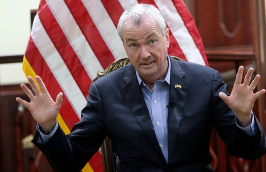 Gov. Phil Murphy is shown during the Middle Class Blueprint Town Hall, at the Islamic Center of Passaic County, in Paterson. Tuesday, April, 16, 2019