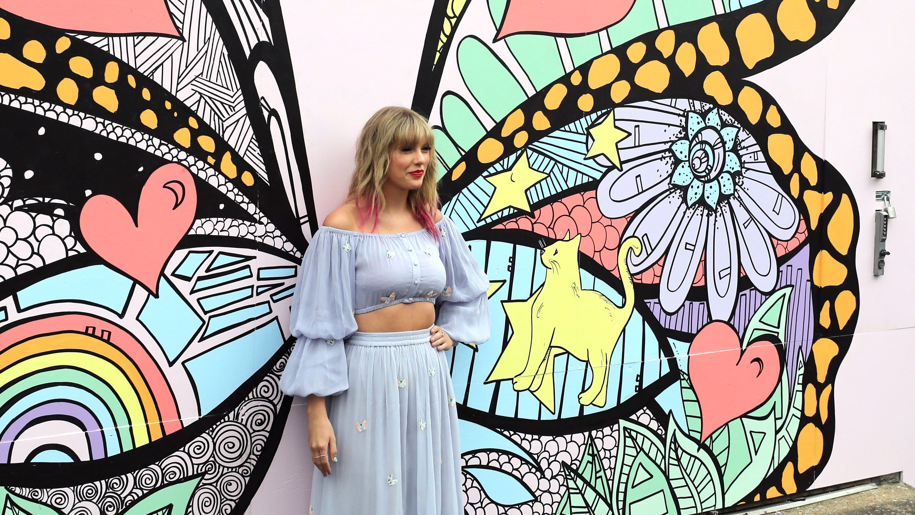 Taylor Swift says it's her Nashville Gulch butterfly mural