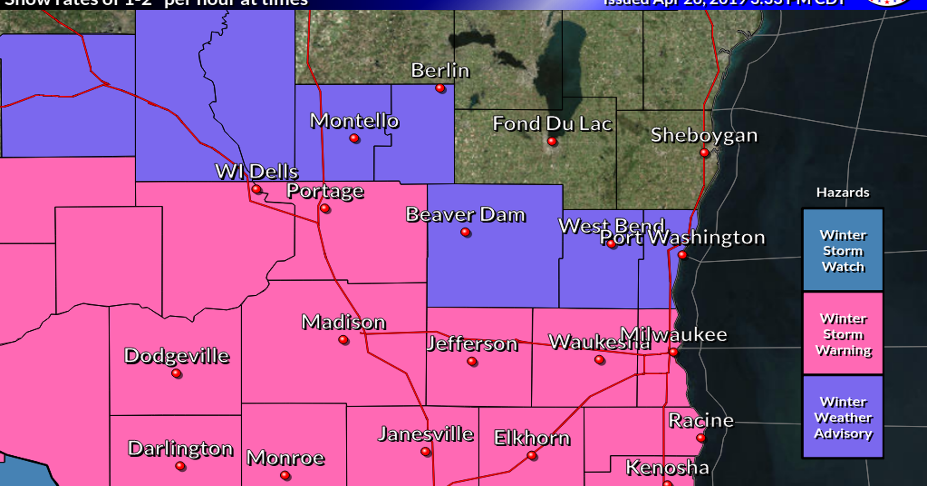 Milwaukee weather Forecast for heavy snow is on track for Saturday