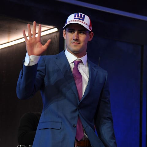 Daniel Jones (Duke) is selected as the number six...