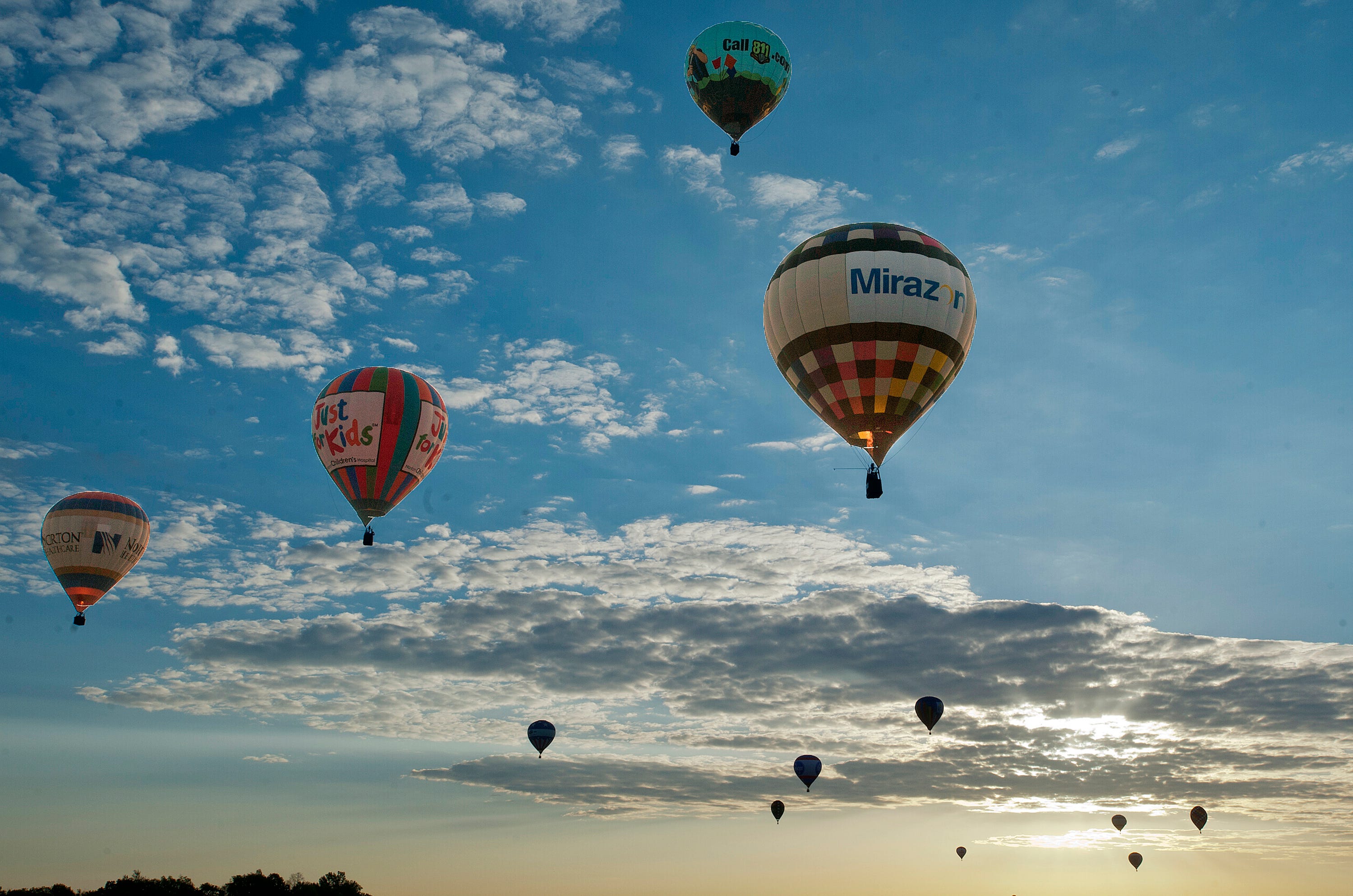 The Great Balloon Race takes flight above Louisville ahead of the