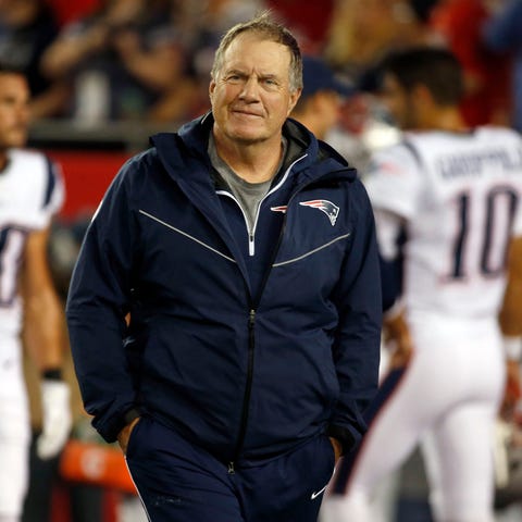 New England Patriots head coach Bill Belichick...